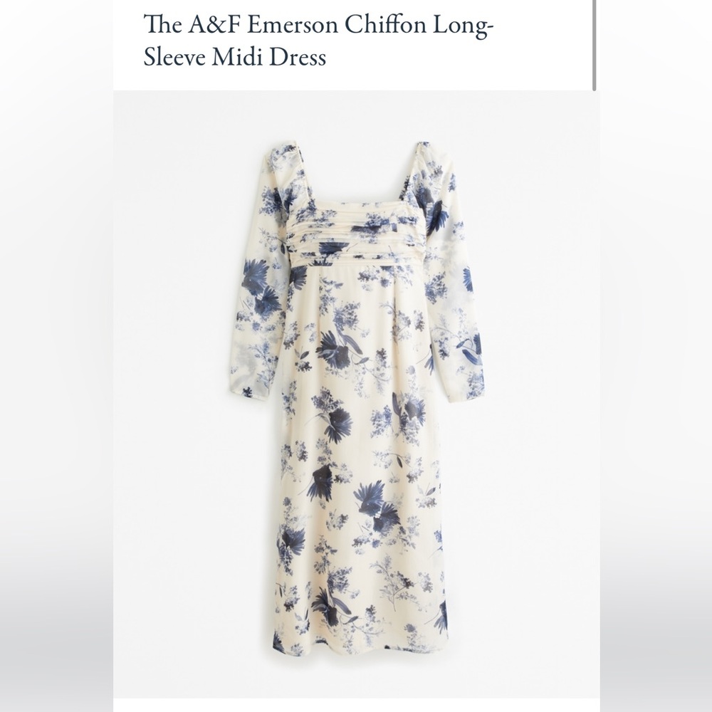 Abercrombie Women's
The A&F Emerson Chiffon Long-Sleeve Midi Dress
-XS PETITE